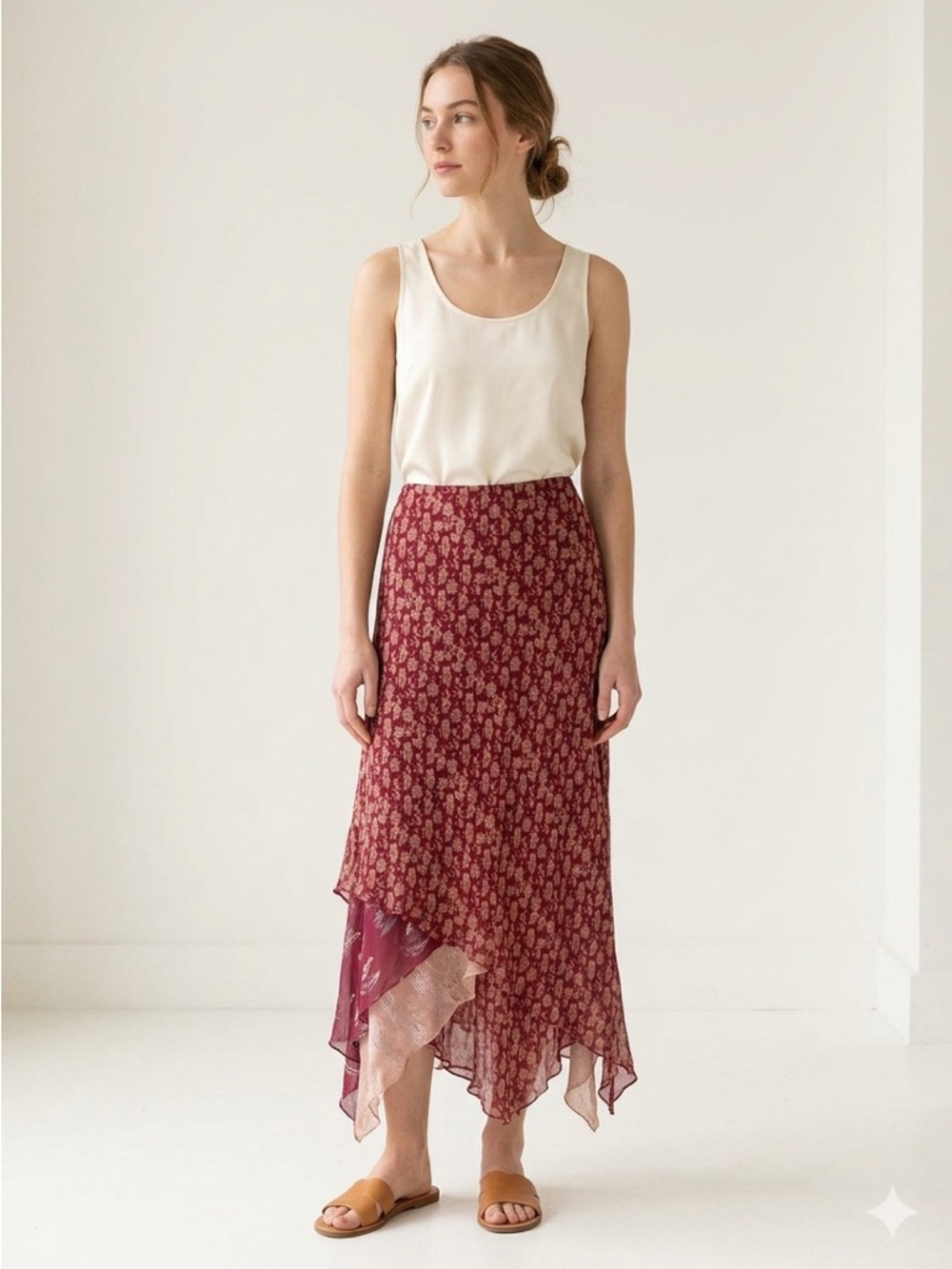 April Cornell Elastic Rayon Maxi Skirt